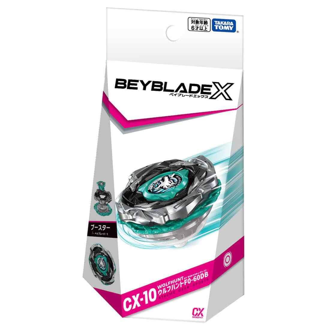 Takara Tomy Beyblade X CX-10 Wolf Hunt F0-60DB