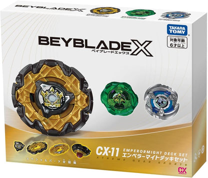 Takara Tomy BEYBLADE X CX-11 EmperorMight Deck Set