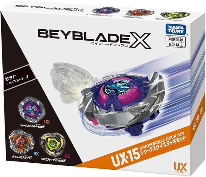 Takara Tomy BEYBLADE X UX-15 SharkScale Deck Set