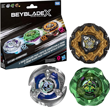 Hasbro BEYBLADE X X-treme Battlers Pack – 3 Beyblade Set