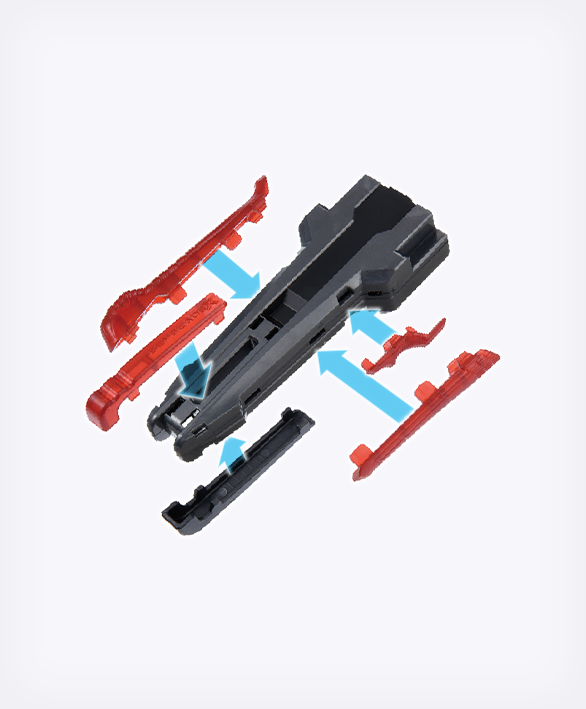 Takara Tomy BEYBLADE X BX-41 Rubber Custom Grip – Gunmetal Ver.