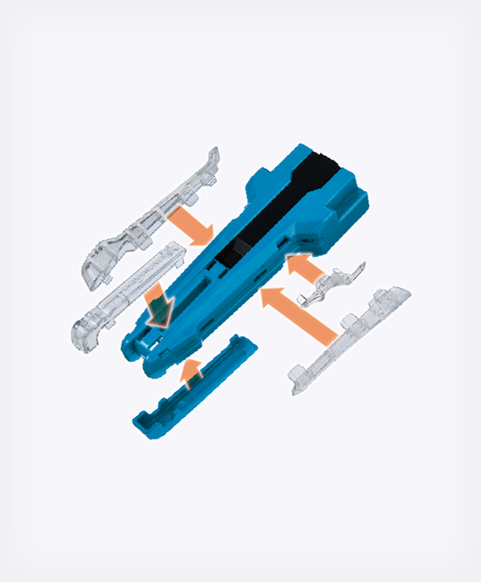 Takara Tomy BEYBLADE X BX-42 Rubber Custom Grip – Blue Ver.
