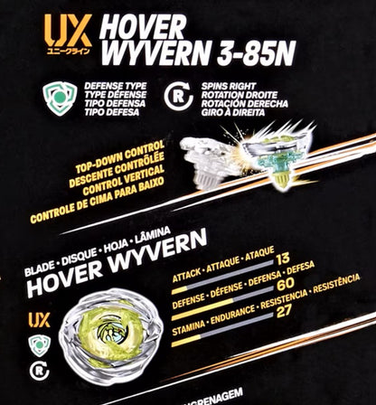 Hasbro BEYBLADE X UX Hover Wyvern 3-85N (Loose Package)